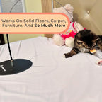 Whiskertons Interactive Bird Simulation Cat Toy Set, Interactive Cat Toys for Indoor Cats, Cat Feather Toy, Self-Holding Suction Base, 5 Replacement Birds, Feathers & Bells (Standard Hybrid Bundle)