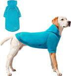 Basic Dog Hoodie Sweatshirts, Pet Clothes Hoodies Sweater with Hat and Leash Hole, Soft Cotton Outfit Coat for Small Medium Large Dogs, Royal Blue (Medium)