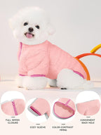Haloumoning Dogs Fleece Winter Coats Jackets for Small and Medium Dogs Thick Full Zip Sherpa Turtleneck Puppy Jackets