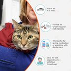 Cat-in-the-Bag Cozy Comfort Carrier - Small Red Cat Carrier Soft and Pet Carrier for Nail Trimming, Vet Visits, Medication Administration, Dental Care, and Travel