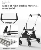 Pet Stroller with 4 Wheels for Small/Medium Pets, 3 in 1 Travel Foldable Detachable Carrier for Dog Cat Cage Jogger Stroller, Rear Wheel Breaks, Storage Basket, Car Seat (Navy Blue)