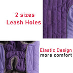 100% Polyester Dog Hoodie for Small Medium Dogs Super Warm Puppy Jacket for Cold Winter Dog Coats, Purple M