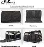 Mispace Portable 2 Pet Carriers for Cats Collapsible Cat Condo for Car Travel Pet Kennel Show Cages with Portable Carry Bag Hammocks Mats and Litter Box
