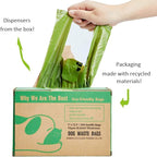 ECO-CLEAN Dog Poop Bags, 300-Count Dog Waste Bags with Easy-Tie Handles, Guaranteed Leak-Proof, Earth-Friendly, Unscented Oxo-biodegradable Pet Poop Bags (Not on Rolls)