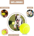 PTLSY Easy Catch Dog Tennis Balls - 16 Pack, Standard Size (2.5 inch) for Medium & Small Dogs