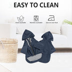 Dog Raincoat rain Jacket Raincoat Dogs Waterproof Small Medium Breeds Zip Closure Storage Pocket Harness Hole Blue S