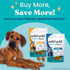 Solid Gold Healthy Dog Treats - Functional Beef Soft Dog Treat w/Salmon Oil & Superfoods for Gut Health & Performance for Active Dogs - Healthy Training Treats for Dogs of All Ages & Sizes - 5.2oz