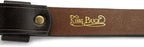 King Buck Premium Leather D Ring Dog Collar, Leather, M/L