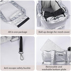 Small Dog Carrier Purse & Cat Tote Bag, Soft-Sided Handbag with Safety Strap, Breathable Mesh, Comfort Carry & Plush Cotton Interior, Lightweight Pet Travel Carrier for Daily Adventures (Pink)