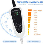 pettycare Pet Heating Pad for Dog Cat, Electric Heating with Steel-Wrapped Cord, 25-level Timer & 11-level Temperature Indoor Warming Pads Easy Clean for Puppy Cat Dog XL 28x18inch