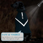 VIVAGLORY Snowrap Dog Coat, Jacket with Harness Hole & Velcro Closure, Dog Coat for Winter & Cold Weather, Fluffy Warm Fleece Lined Reflective Water Resistant for Puppy, S, Turquoise