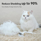 aumuca Undercoat Rake for Cats & Small/Medium Dogs – Deshedding Brush & Dematting Comb for Double-Coated Pets with Long or Short Hair, Matted Fur – Grooming Tool for Kitten, Puppy, Rabbit and Horse