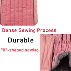 Fleece Dog Hoodie for Large Dogs Super Warm Doggie Jacket for Cold Winter Dog Coats,Pink XXXL