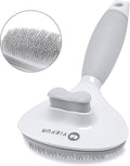 Cat Hair Brush,Cat Brush for Shedding,Soft Silicone Self Cleaning Brushes for Short and Long Haired Cats for Grooming and Shedding