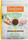 Instinct Be Natural, Natural Dry Dog Food, Raw Coated Kibble - Real Chicken & Brown Rice, 25 lb. Bag