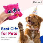 Petbobi Interactive Dog Toys Monster Active Ball for Dogs with Batteries, Self Moving Balls and Plush Cover for Small & Medium Dogs to Chase, Dog Toy Squeaky Crazy Bouncer Ball, Pink Bobby