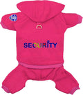 Dog Hoodie Security Clothes Tracksuit 4 Legs Jumpsuit Fleece Sweater Winter Sweat Shirt Warm Cotton Hoodies for Small Dog Medium Large Cat Magenta 3XL
