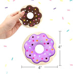 6 Pack Donut Cat Catnip Toys Kitten Chew Knickknack Sprinkles Interactive Pillows Teeth Grinding Catmint Plush Plaything Kitty Birthday Ideas Supplies 4 Inches