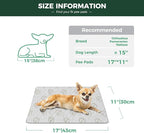 FXW Washable Pee Pads for Dogs, Puppy Pads with Super Absorbent, Specifically Designed for 18inch Cages, 17" × 11" Rectangle, Khaki, 1 Pack
