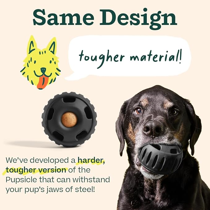 WOOF Power Chewer Pupsicle - Durable, Long-Lasting Dog Chew Toys for Aggressive Chewers - Keep Your Pup Busy - Easy to Clean - Toys for XL Dogs 75 lbs and Up
