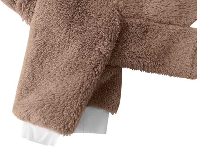 Esobo Fashion Winter Dog Warm Coat Jacket Four-Legged Neck Warm Pet Sweaters for Small Medium Large Dogs (Brown, X-Small)