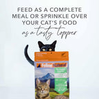 Feline Natural High Protein Dry Cat Food, Freeze-Dried Diet with 98% Meat, Organs & Seafood, No Peas, Grains, or Artificial Additives, Made in New Zealand, Chicken & Lamb, 11oz