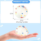 Dog Balls 4pack Tennis Balls for Dogs, Ball Toys for Large Medium Small Dog and Puppies, Perfect for 2.2" Automatic Mini Dog Ball Launcher (ETPU Material)