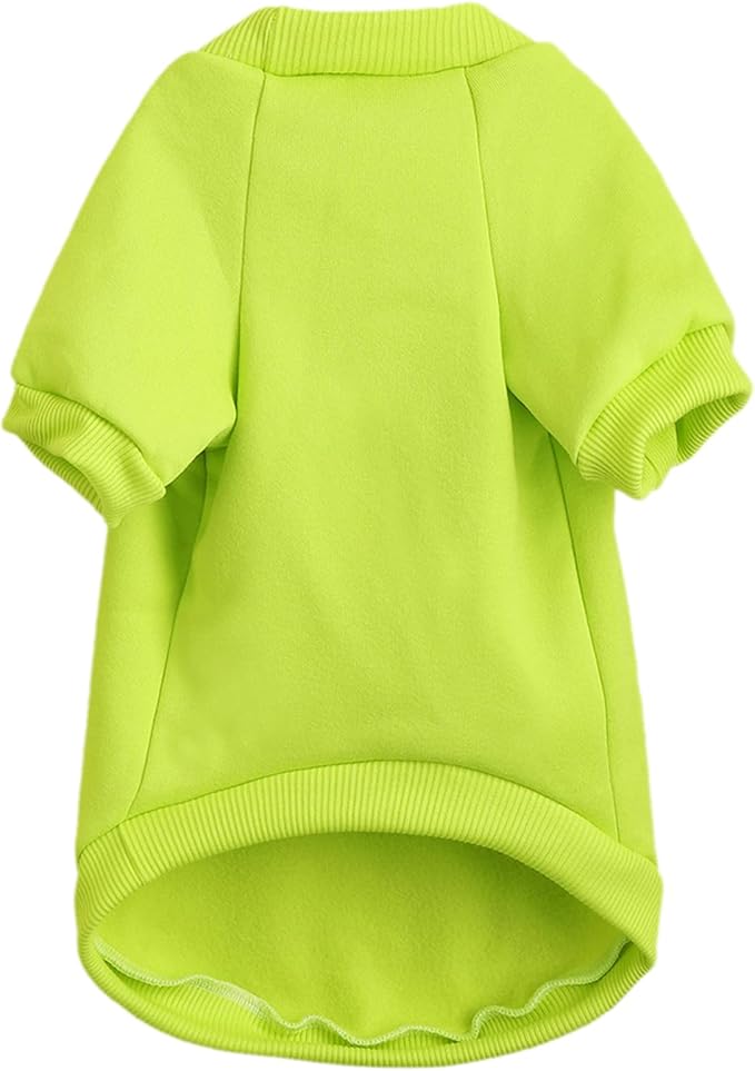 Puppy Sweater for Small Dogs Clothes Warm Winter Cat Clothe Pet Sweatshirt Knitwear Doggie Kitten Clothing, Light Green, XX-Small