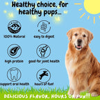 BULLYSTICKS & MORE 10-12" Beef Cheek Rolls for Dogs (Bully Bites Dusted - 3 Count) - Beef Cheek Bones for Dogs - Dog Parents Choice - Premium No Hide Rolls