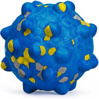 1.96'' Dog Balls for Dogs Aggressive Chewers Indestructible Tennis Durable Bouncy Interactive Dog Toy Balls for Fetch Game Floating Training(Blue Small)