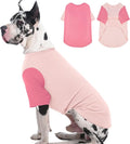 IKUPUKO 2 Pack Dog T-Shirts for Extra Large Dogs Soft Breathable Cotton Shirt Shedding Control Clothes for Great Dane, Summer Hot Weather Walking, Seaside, Park Play, XXXXXL
