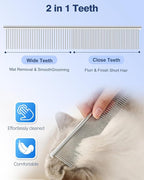 6-in-1 Dog Grooming Scissors - Professional Stainless Steel Hair Cutting Kit with Safety Rounded Tips, Ergonomic Soft-Grip Handles for Small & Large Dogs, Cats