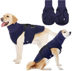 Dog Anxiety Vest,Pet Calming Hoodie Breathable Dog Anti-Anxiety Jacket for Thunder Fireworks and Separation,Blue XXXL
