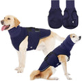 Dog Anxiety Vest,Pet Calming Hoodie Breathable Dog Anti-Anxiety Jacket for Thunder Fireworks and Separation,Blue L