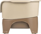 Neater Feeder Express Mess Proof Dog Bowls Elevated for Medium to Large Sized Breed, No Spill Raised Dog Food Bowl Stand, Stainless Steel Food and Water Bowl Set, Pet Dish Feeding Station, Cappuccino
