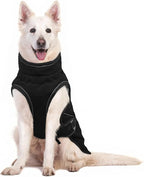 Warm Dog Coat for Winter,Waterproof Jacket with Zipper,Detachable Dog Coat with Adjustable Buckle,Comfortable Jacket for Dogs in Cold and Windy Days.XL Black
