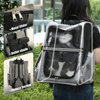 Pet Trolley Bag Cat Dog Travel Bag Portable & Breathable Pet Carrier Backpack - Lightweight Dual-Shoulder Design for Easy Travel with Your Beloved Companion Scalable Pull Rod pet Bag (Grey)