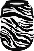 Adorable Zebra Print Dog Shirts – Lightweight, Cozy Outfit for Small to Medium Dogs, Soft & Snuggly Pet Wear for Everyday Comfort and Cuteness.Black L