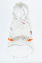ChoChoCho NASA Dog Raincoats - Reflective Rain Jacket Water Proof, Dog Stylish Streetwear Outfit for Small Medium Large Puppies & Cats (White, 4XL)