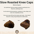 Top Dog Chews – Knee Caps, 20 Count, Dog Beef Chew Bones, Long Lasting Treats for Aggressive Chewers, Perfect for Large Medium, or Small Dogs, Made in USA