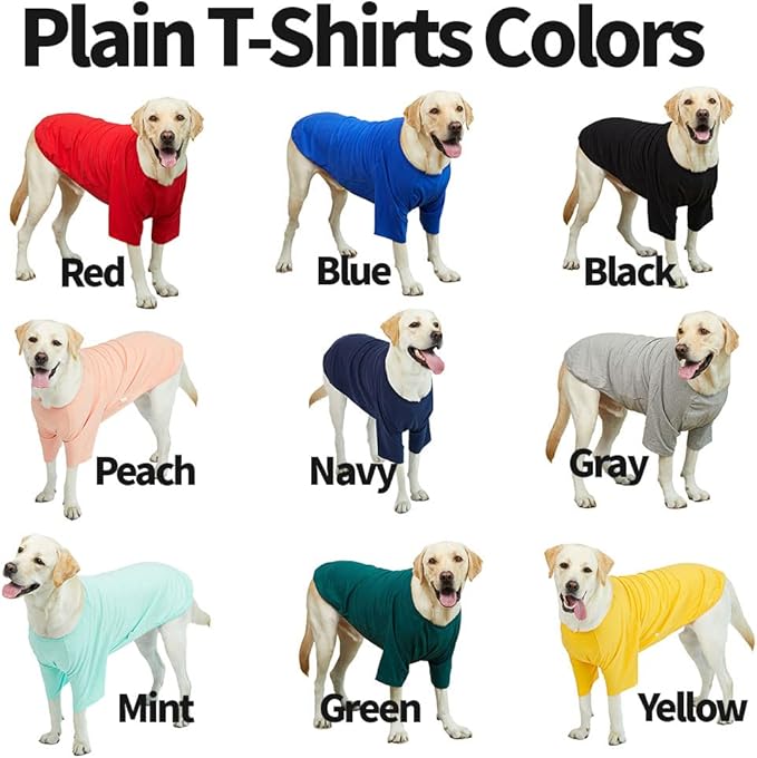 Dog Shirt for Small Dogs Plain T-Shirts Soft Breathable Dog Cotton Shirt pet Clothes (2X-Large, Red)