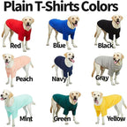 Dog Shirt for Small Dogs Plain T-Shirts Soft Breathable Dog Cotton Shirt pet Clothes (4X-Large, Gray)