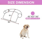 Tinaco Luxurious Calming Dogs/Cats Bed Mats, Dog Pad Washable Removable Couch Cover, Plush Long Fur Mat for Pets, Waterproof Lining, Perfect for Small, Medium and Large Dogs and Cats (Pink, 45"x37")