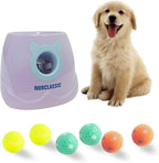 BESTHLS Automatic Dog Ball Launcher Interactive Tennis Ball Thrower Machine for Small Medium Dogs Fetching Distance 10-30ft (Purple)