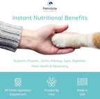 Petralyte Cat Hydration Electrolyte and Cat Joint Supplement | Hydration Support for Cats w/Glucosamine, Chondroitin, L-Glutamine, Taurine, Lysine & Prebiotics | for Chicken Lovers | 32 Packets