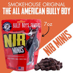 Bully Boy's Famous Mini Beef Training Nibs Dog Treats | Free from Wheat, Corn, Soy, or Gluten | USA Sourced Ingredients | with Smokehouse Beef | Made in Utah | 7 oz - 2 Pack