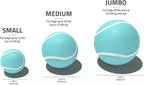 Playology Dog Toys | Squeaky Chew Ball - Bouncy Durable Floating Fetch Ball for Dogs | Medium Peanut Butter Scented Toy - Easy to Clean and Made from Non Toxic Materials