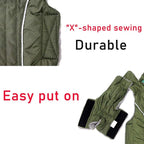 Fleece Dog Hoodie for Large Dogs Super Warm Doggie Jacket for Cold Winter Dog Coats,Green XXXL