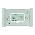 ATTITUDE Pet Wipes for Dogs & Cats, 99% Water, EWG Verified, Gentle & Unscented Cleaning Wipes for Paws, Ears, Face & Body, Deodorizing, Safe for Puppies & Kittens, 72 count