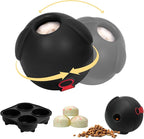 Yipetor 3In1 Treat Dispensing Dog Toys, Heavy Duty Frozen Dog Treat Ball - Slow Feeding Puppy Lick Bowl Tough Chew Toy for Large Medium Dogs to Keep Them Busy/Relief Anxiety/Puzzle Stimulate